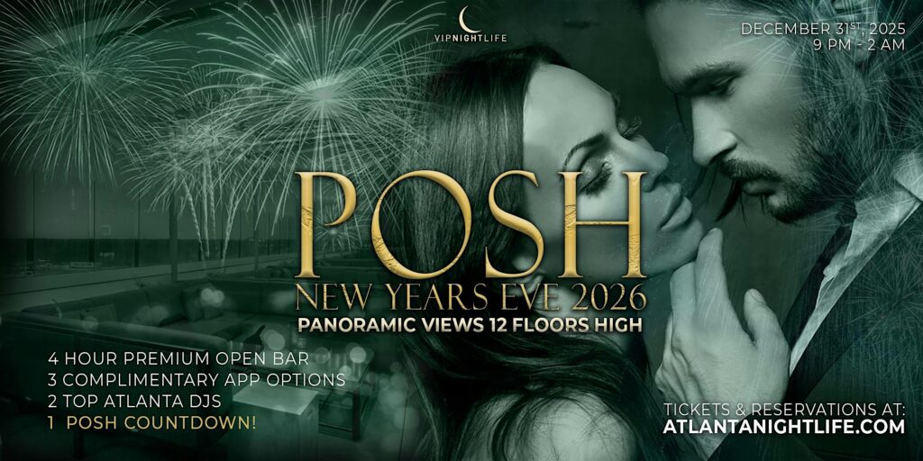 2026 Atlanta New Year's Eve Party | Posh in the Sky NYE
