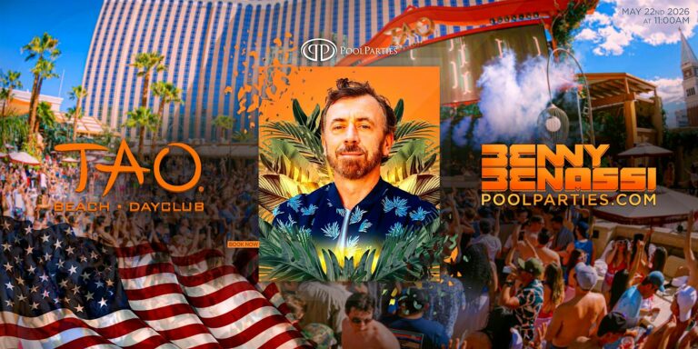 Benny Benassi | Memorial Day Weekend | TAO Beach Pool Party