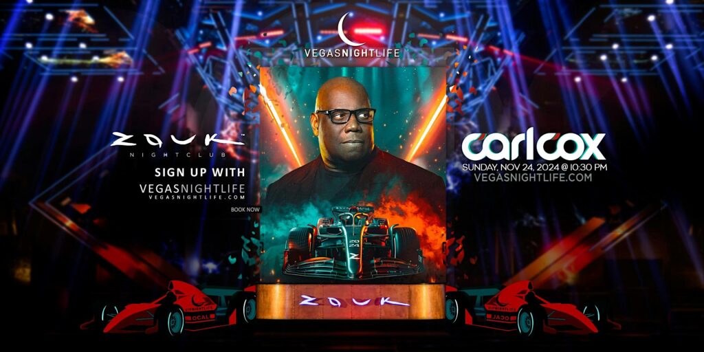 Carl Cox | Race Weekend Finale Party Las Vegas | Zouk Nightclub