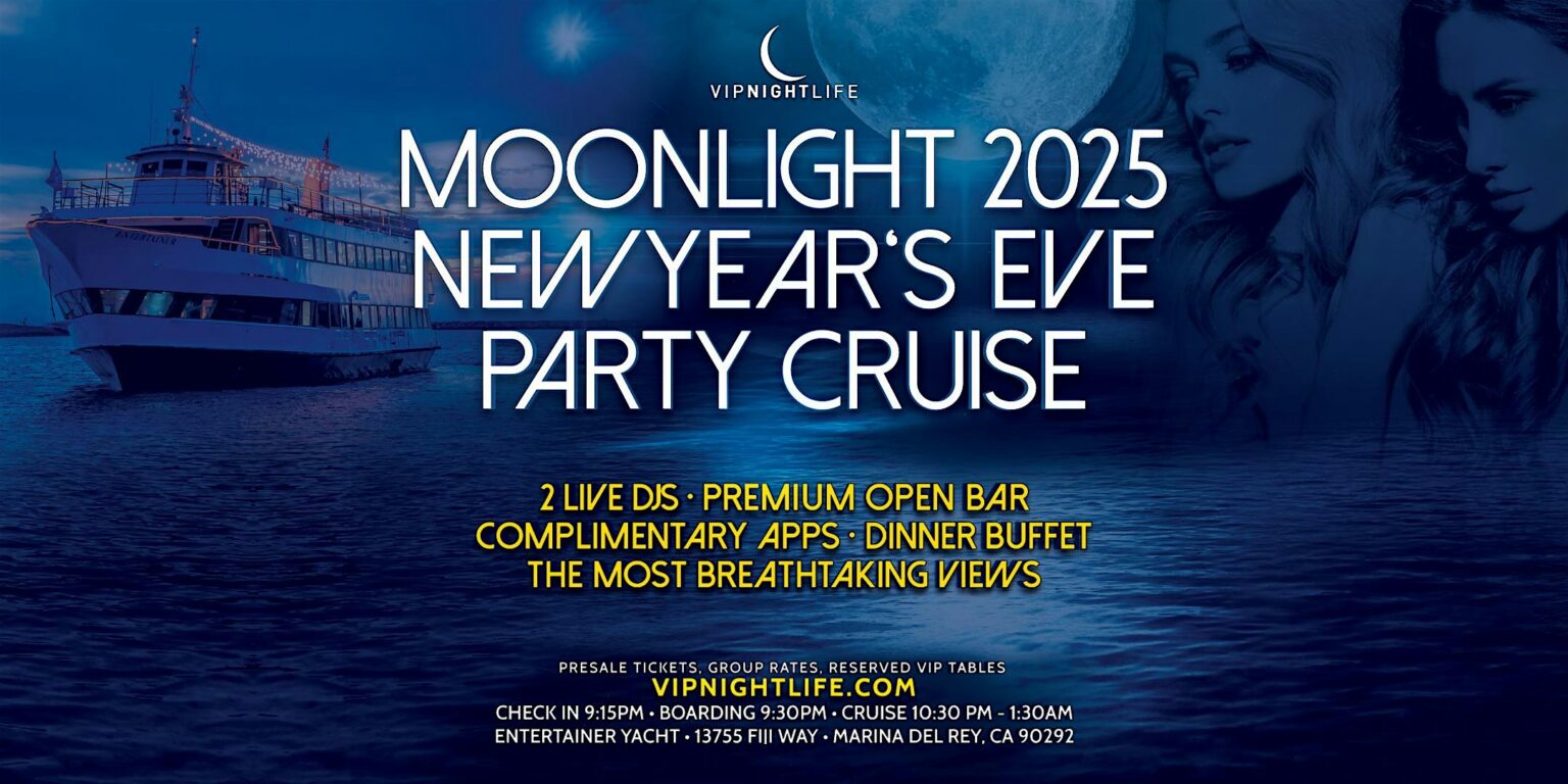 LA New Year’s Eve Moonlight Fireworks Cruise 2025 Pier Pressure