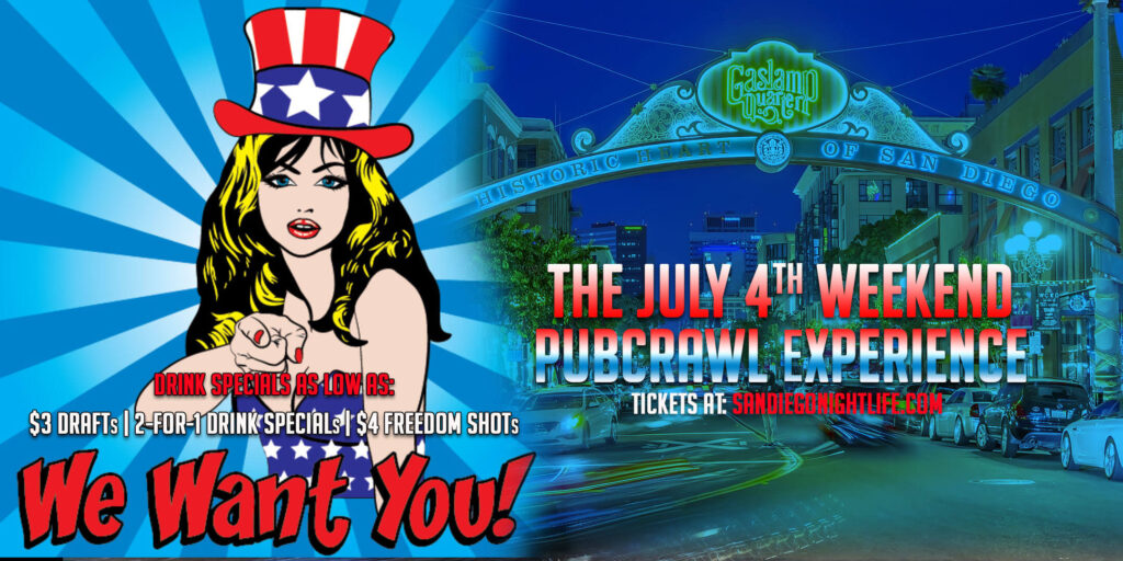 July Fourth San Diego Pub Crawl