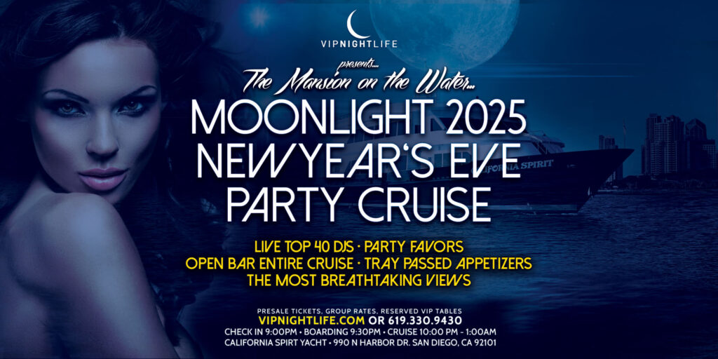 2025 San Diego New Year's Eve Party - Pier Pressure Moonlight Cruise