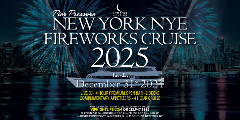 New York New Year's Eve Fireworks Party Cruise 2025