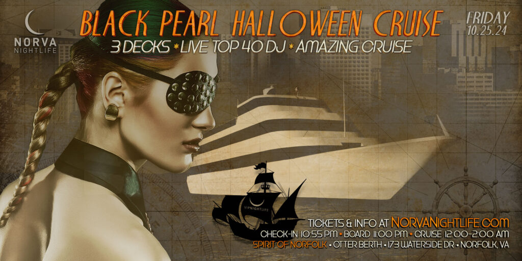 Norfolk Halloween | Black Pearl Yacht Party Cruise