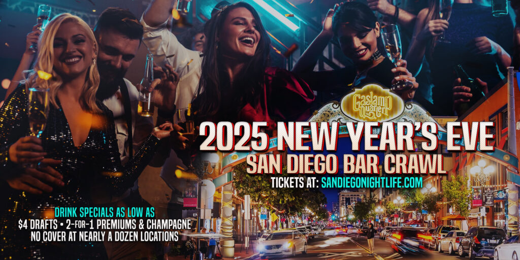 San Diego New Year's Eve Bar Crawl Party 2025