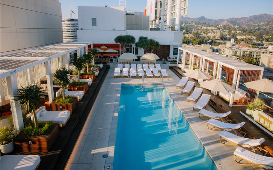 W Hollywood Hotel Rooftop Pool & WET Deck