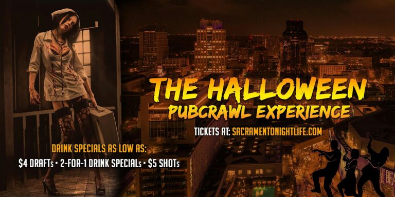 Sacramento Halloween Pub Crawl Party Saturday