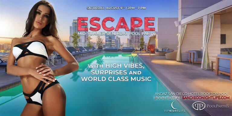 San Diego Mid-Summer Saturday | Andaz Rooftop Pool Party