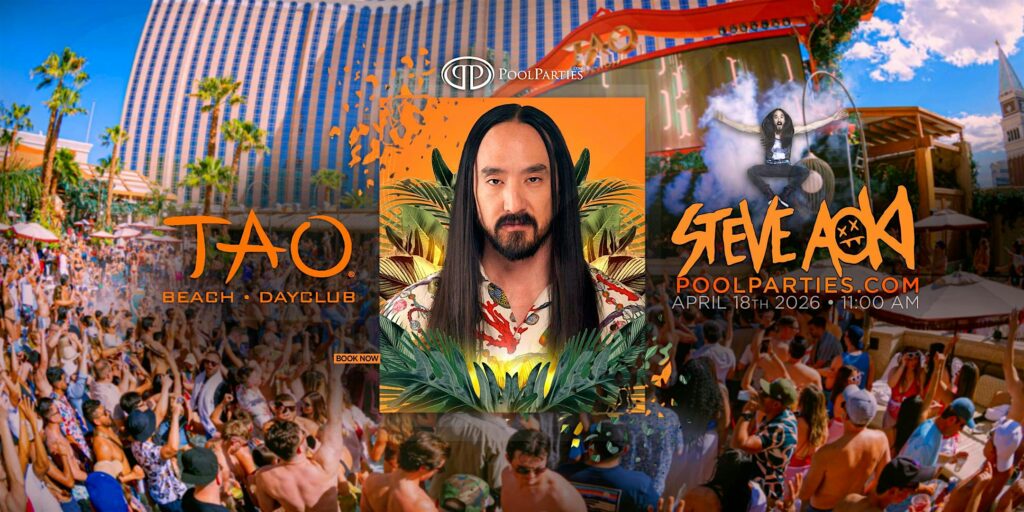 Steve Aoki | Saturday Pool Party Las Vegas | TAO Beach