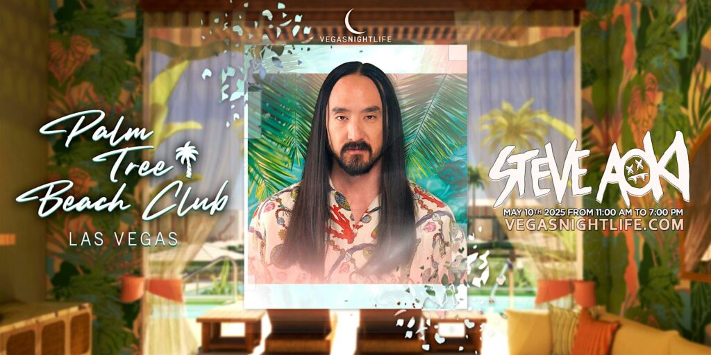 Steve Aoki | Saturday Pool Party Vegas | Palm Tree Beach Club