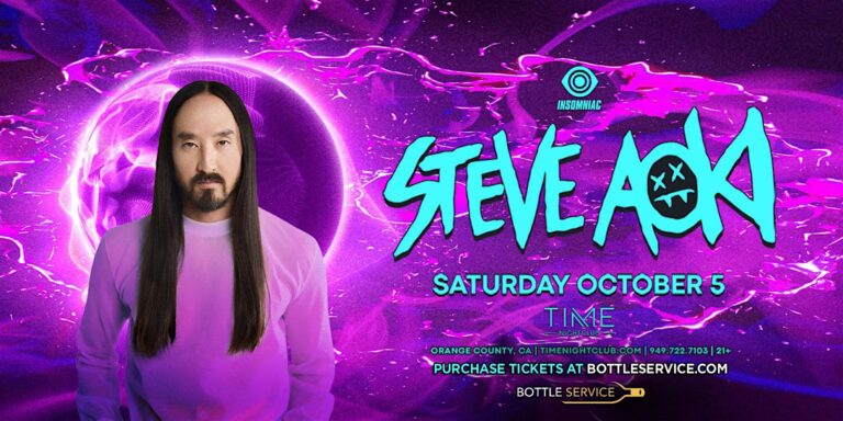 Steve Aoki | Time Nightclub Party Saturday