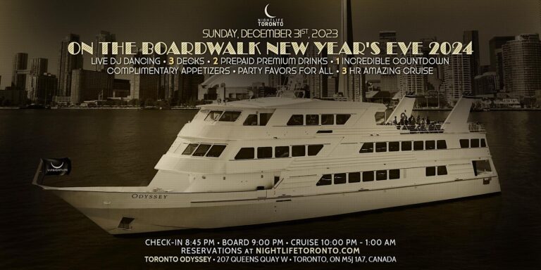 Toronto New Years Eve Party Cruise 2024 - On The Boardwalk